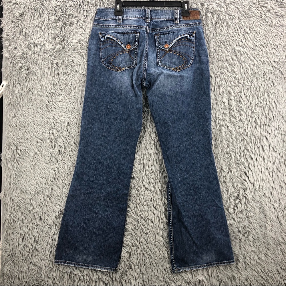 Silver Jeans Womens Size 34 Suki Surplus Whiskered Bootcut Jeans